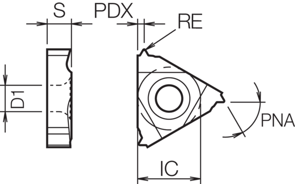 Iso Rectangle Thread Insert Carbide Threading Insert