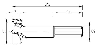 XP Cylinder boring bit LIGHT