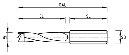 UM HW Dowel drill w/UM-point