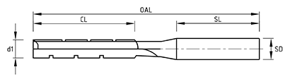 UM STL Slot mortise bit