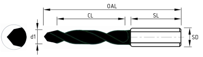 UM HP SC Through-hole drill