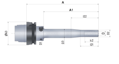 UM PENCIL Hydro chuck HSK-F63