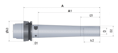 UM PENCIL Hydro chuck HSK-F63