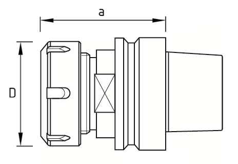 UM HP Collet Chuck HSK-E63