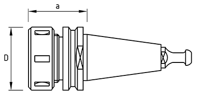 UM HP Collet Chuck SK30 ISO