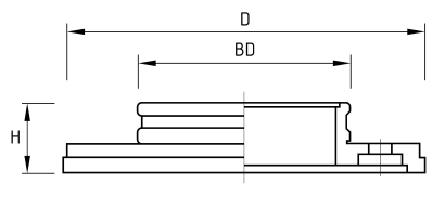 UM Flange f/scoring bld type B