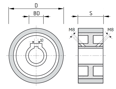 UM Rubber wheel
