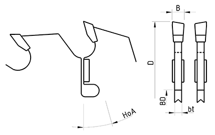UM HP HW klyvsågklinga
