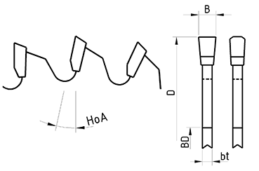 UM HP HW LN Crosscut blade