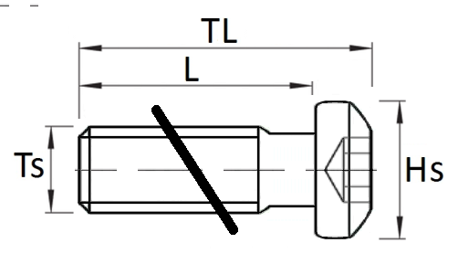 Socket button screw f/Logifix