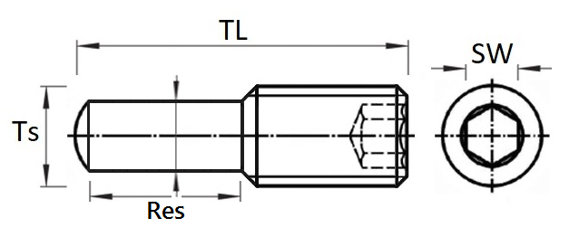 UM Special screw w/dog point