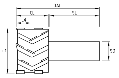 UM HP DP Trimming router bit
