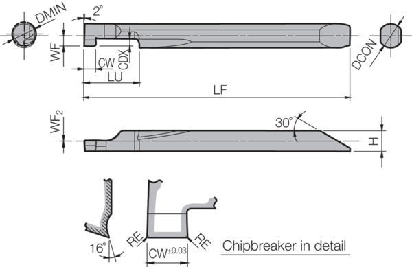 Carbide Grooving Insert