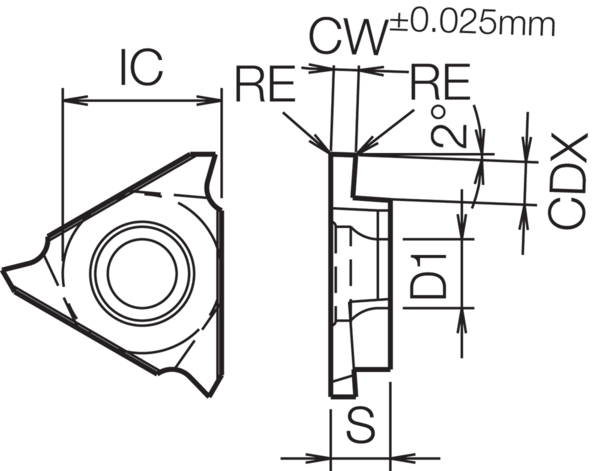 Carbide Grooving Insert