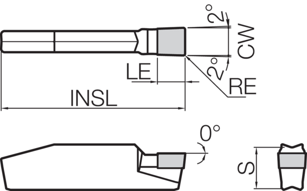 CBN Grooving Insert