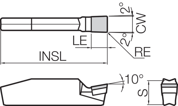 PCD Grooving Insert