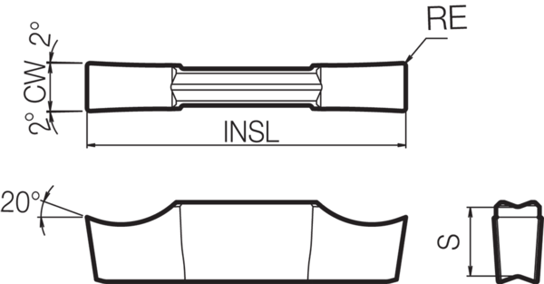 Cermet Grooving Insert