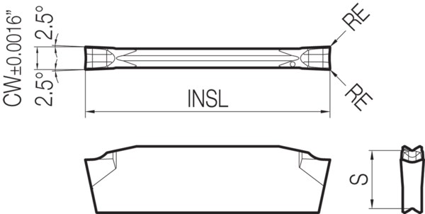 Carbide Grooving Insert