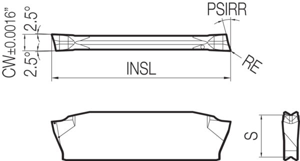 Carbide Grooving Insert