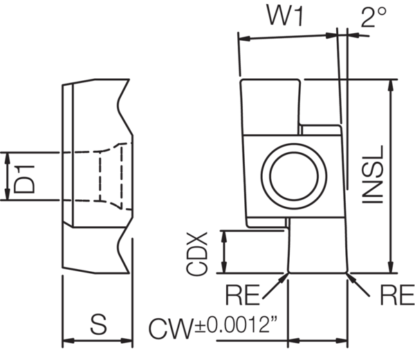 Carbide Grooving Insert