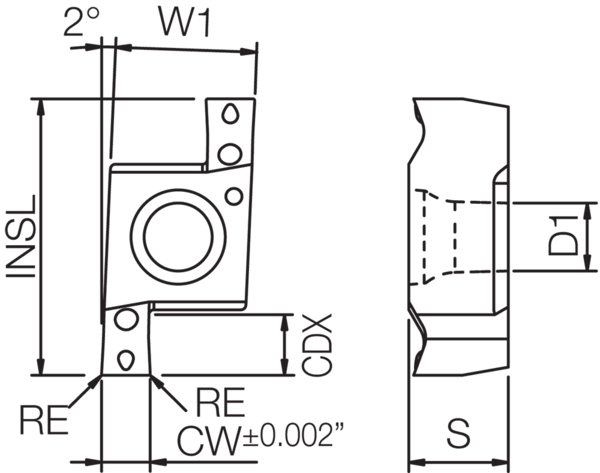 Carbide Grooving Insert