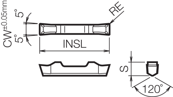 Cermet Grooving Insert