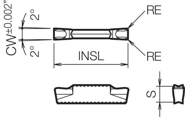 Carbide Grooving Insert