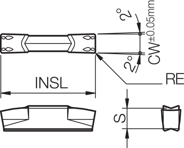 Carbide Grooving Insert