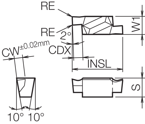 Carbide Grooving Insert