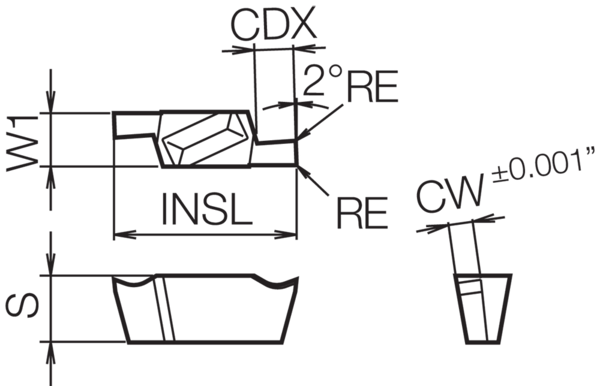 Carbide Grooving Insert