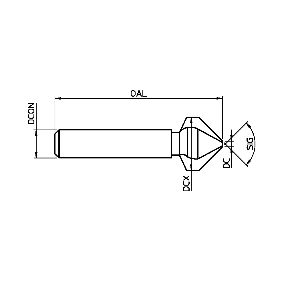 Hartner HSS countersink