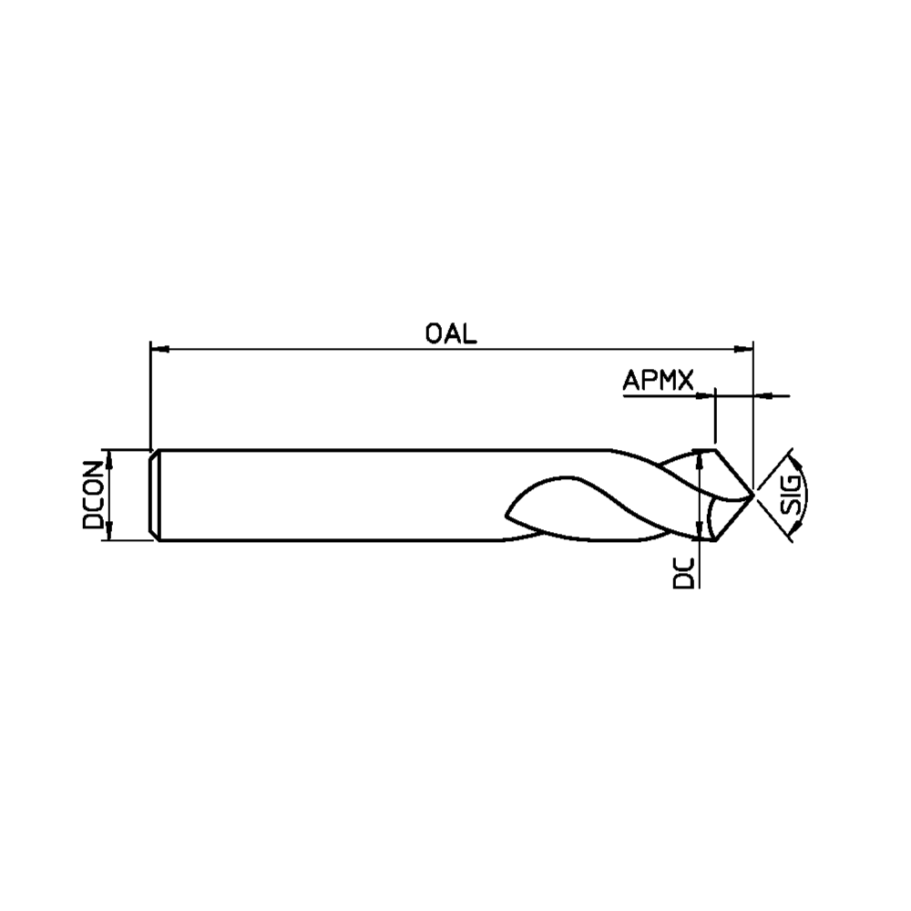 Hartner SC end mill 120°
