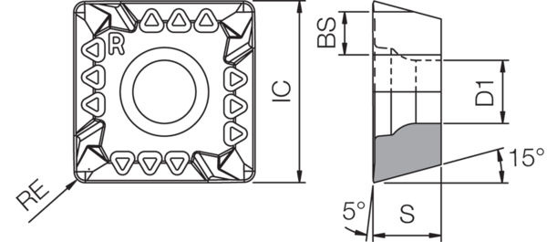 Es51 Insert Carbide Milling Insert