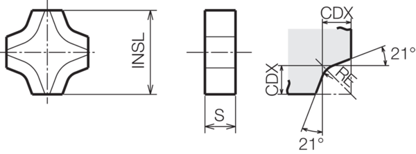 Iso P35 Cermet Turning Insert