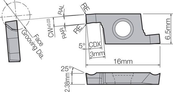 Carbide Grooving Insert